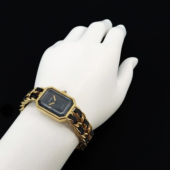 CHANEL Premiere XL size H0001 Ladies' watch Black Gold Quartz - Picture 3 of 7